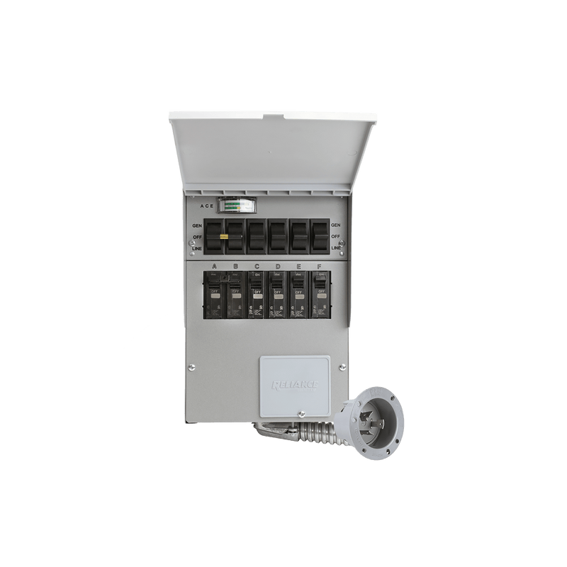 Transfer switch style home backup kit